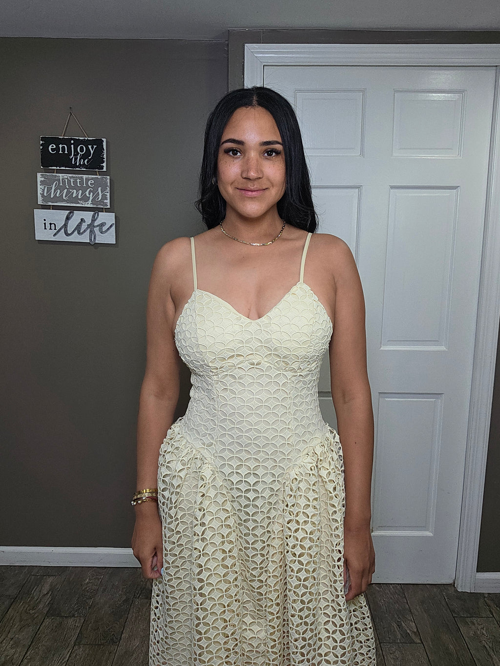 Soleil Lace Midi Dress
