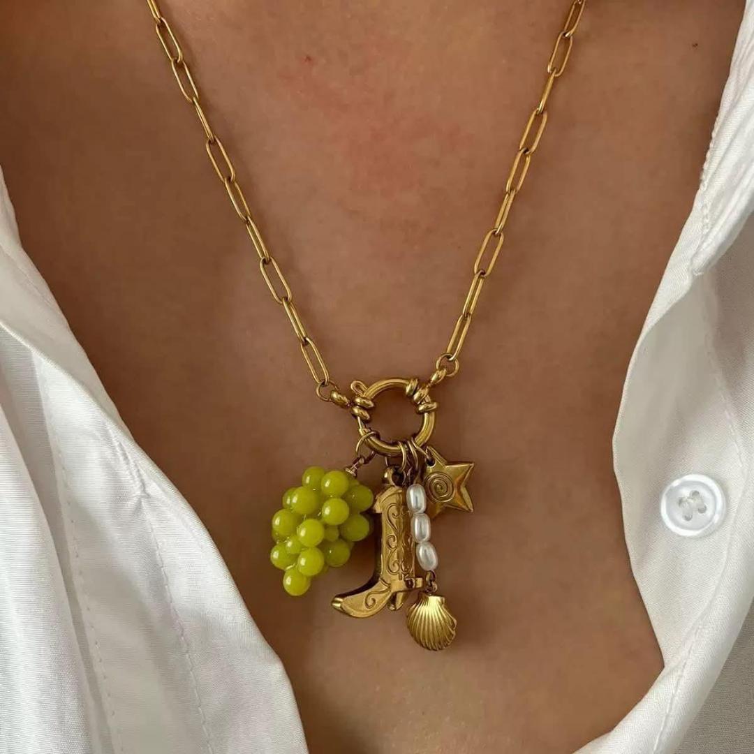 Golden Western Charm Necklace