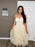 Soleil Lace Midi Dress