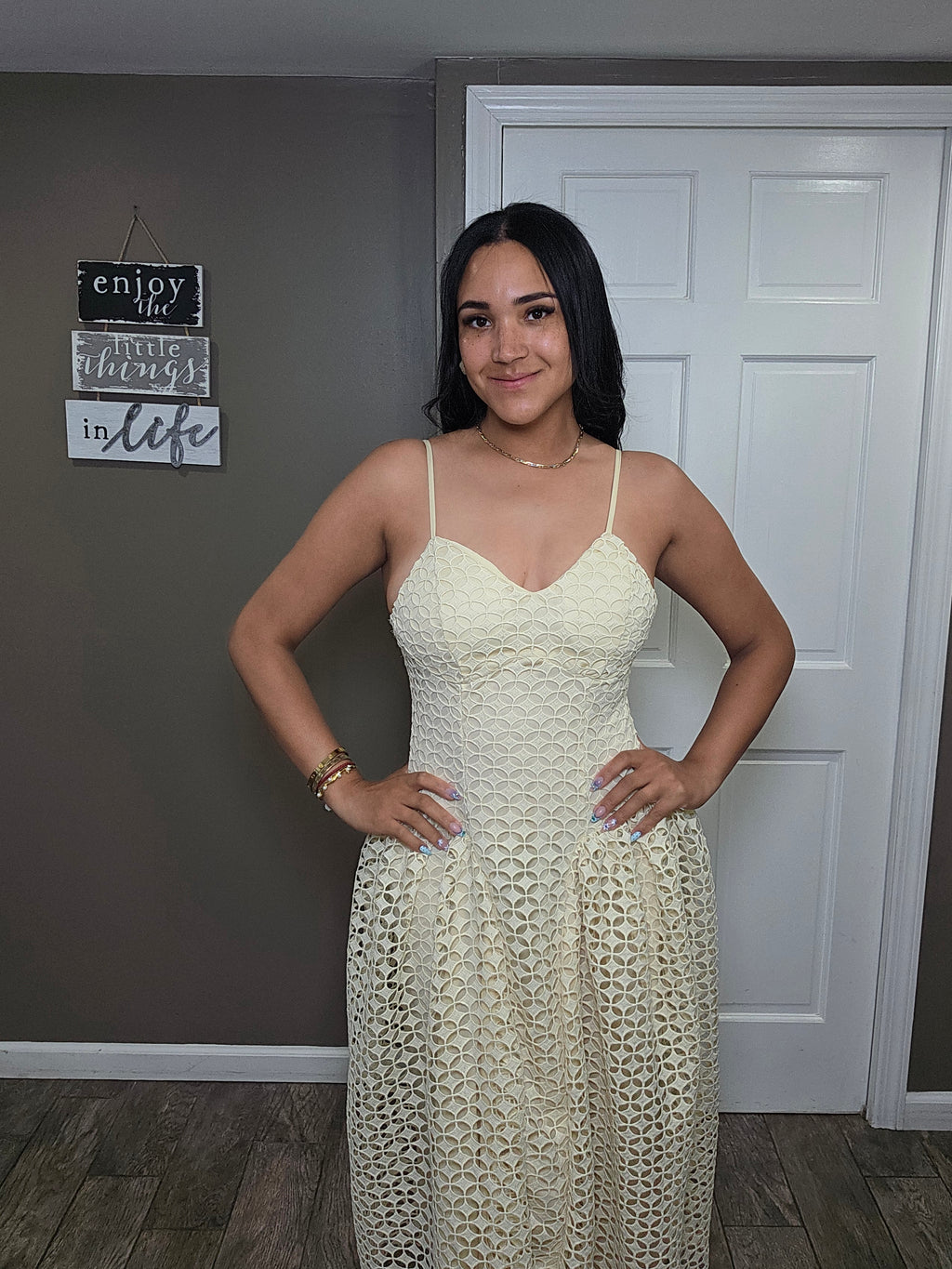 Soleil Lace Midi Dress