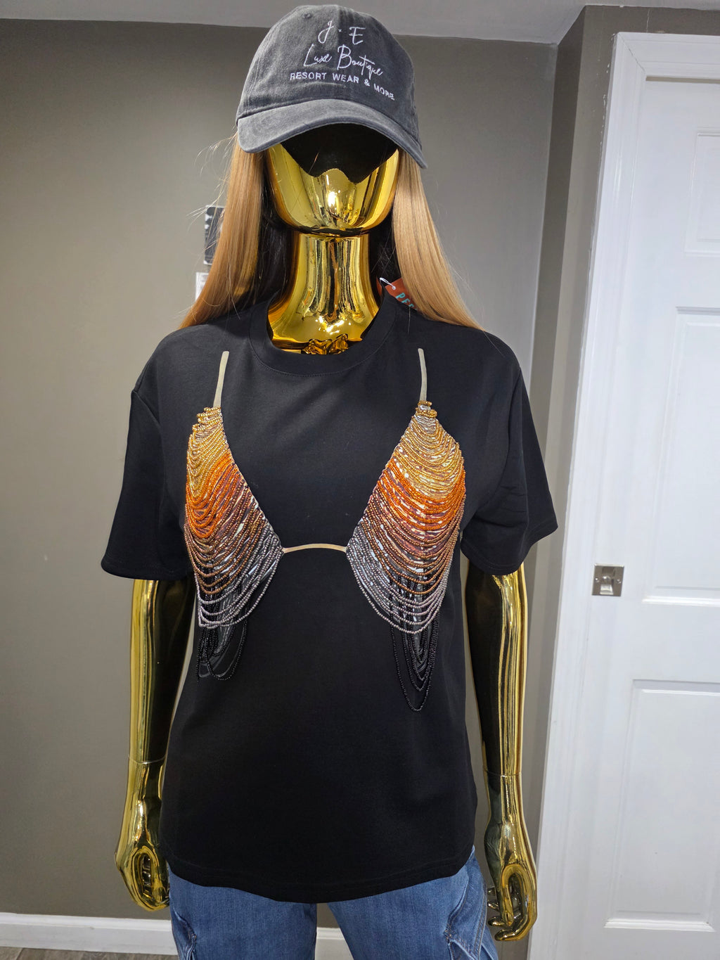 Crystal Draped Tee