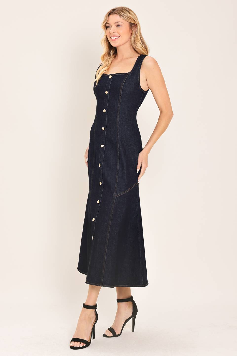 Denim Midi Dress
