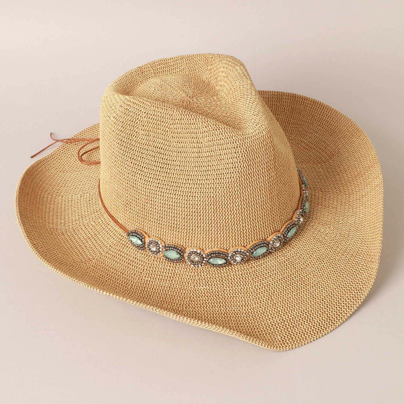 Cowboy Hat with Jeweled Belt