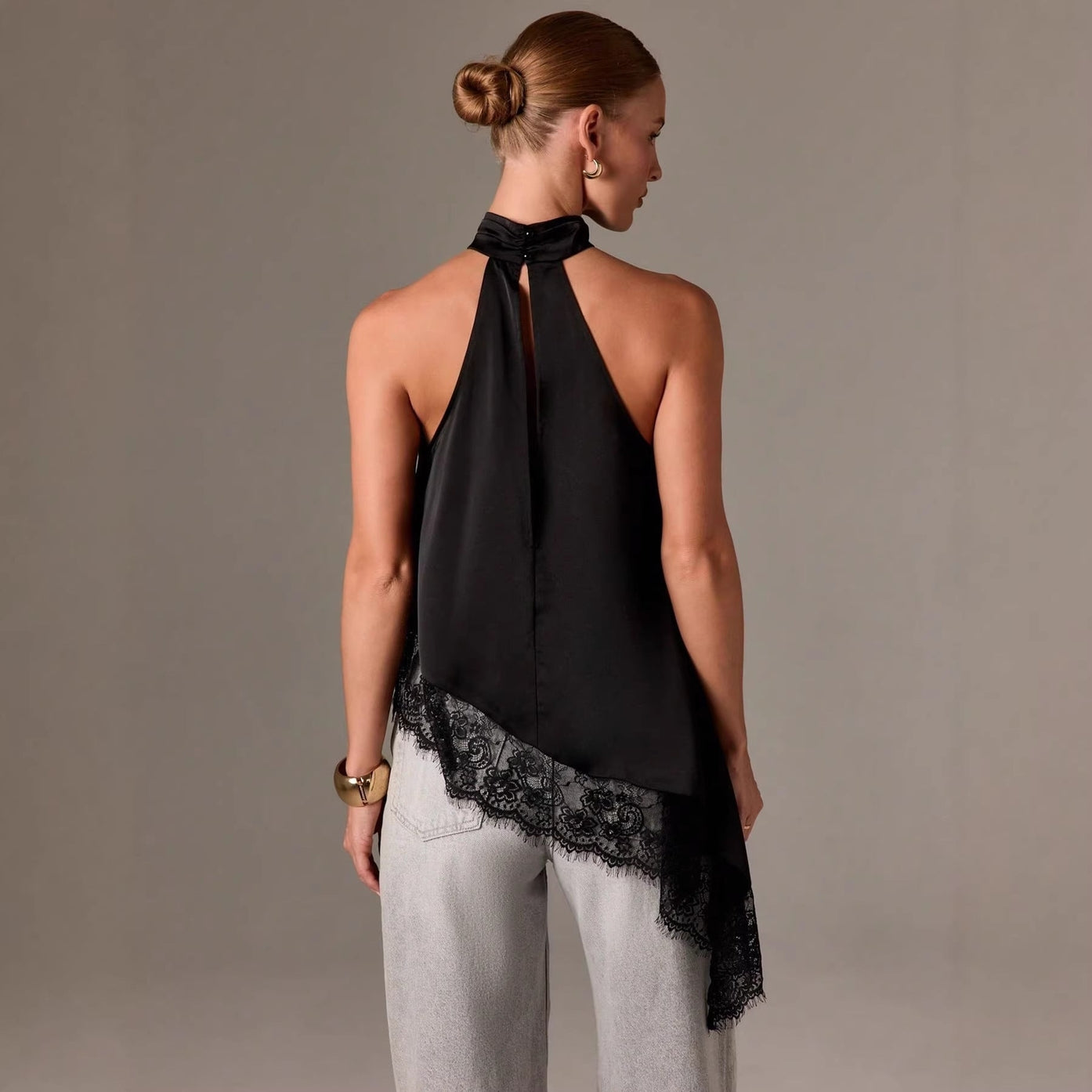 Midnight Luxe Halter Top