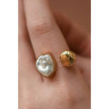 Ocean Glow Pearl Open Ring