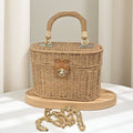 Coastal  Woven Box Bag