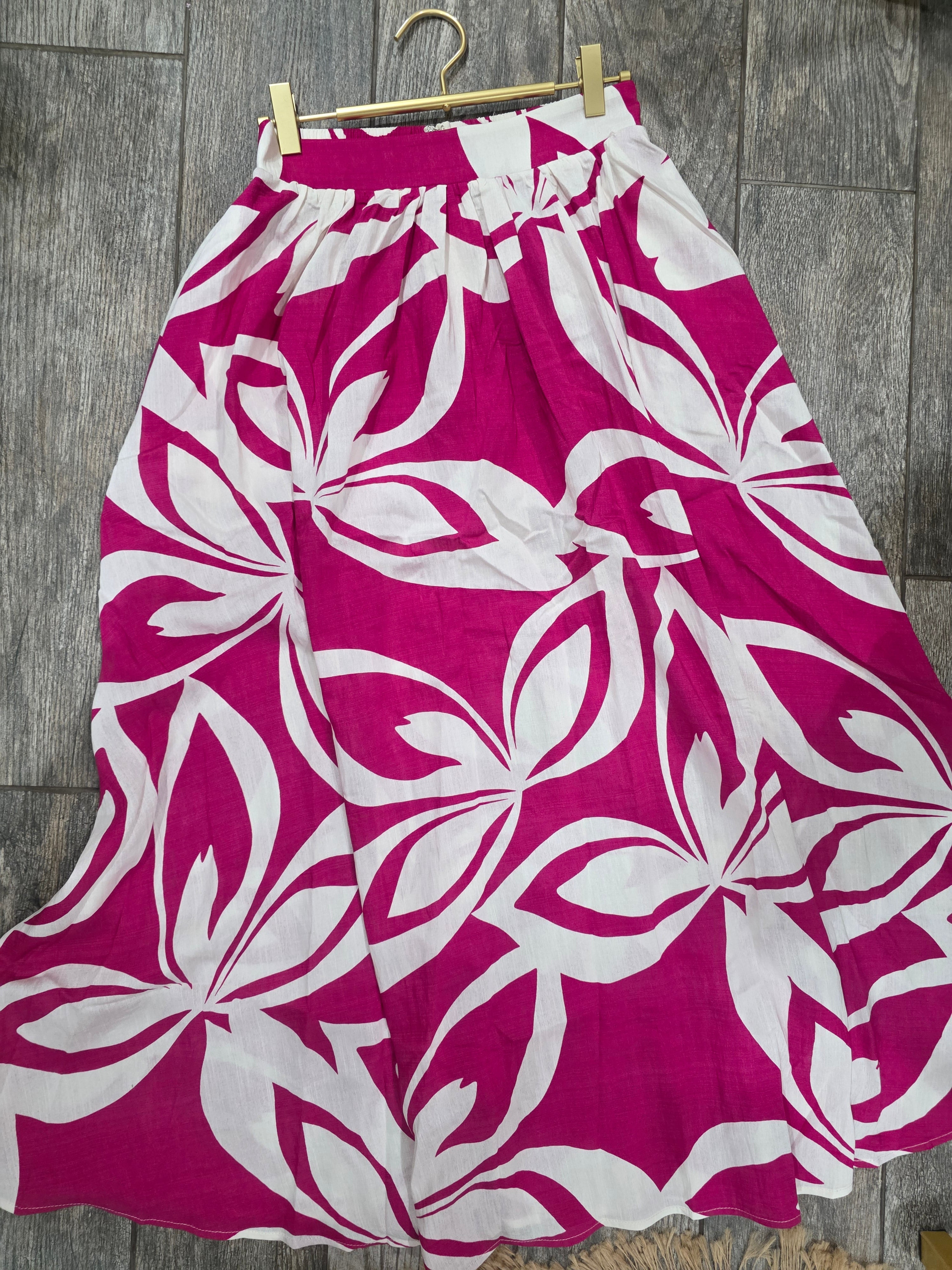 Pink Paradise Maxi Skirt Set