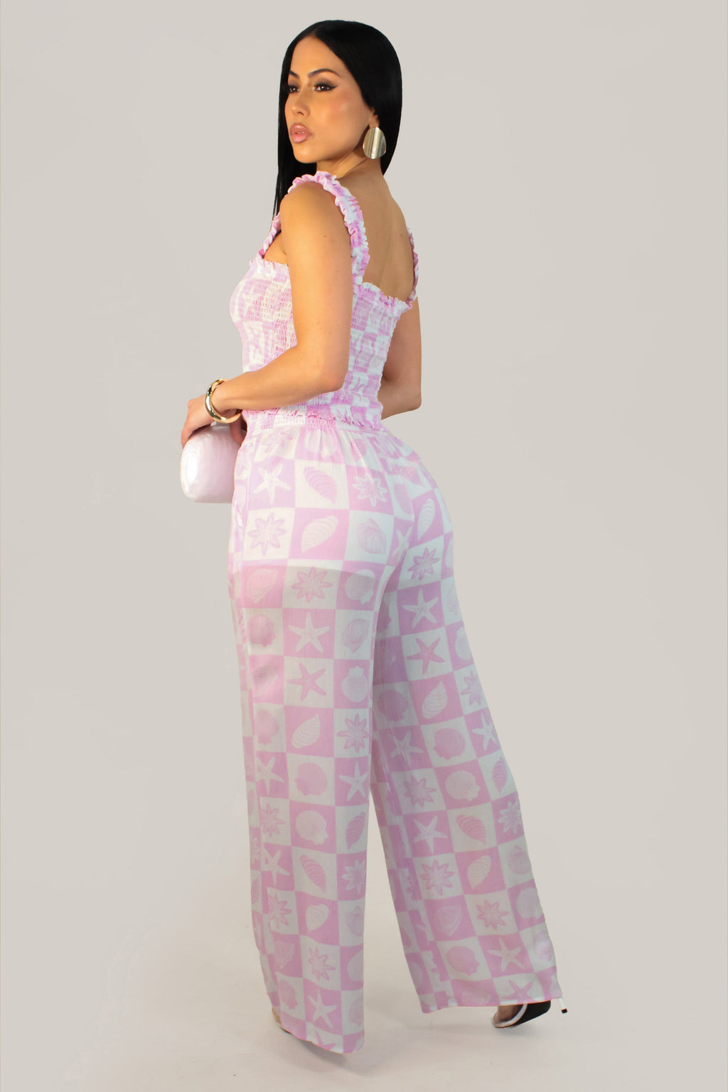 Paradise Sea Pant Set - Pink