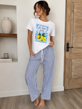 La Dolce Vita Lemon Rhinestone Tee