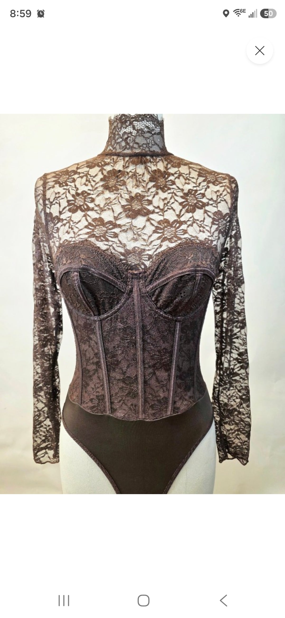 Romance Lace Corset Bodysuit