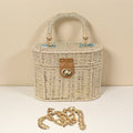 Coastal  Woven Box Bag
