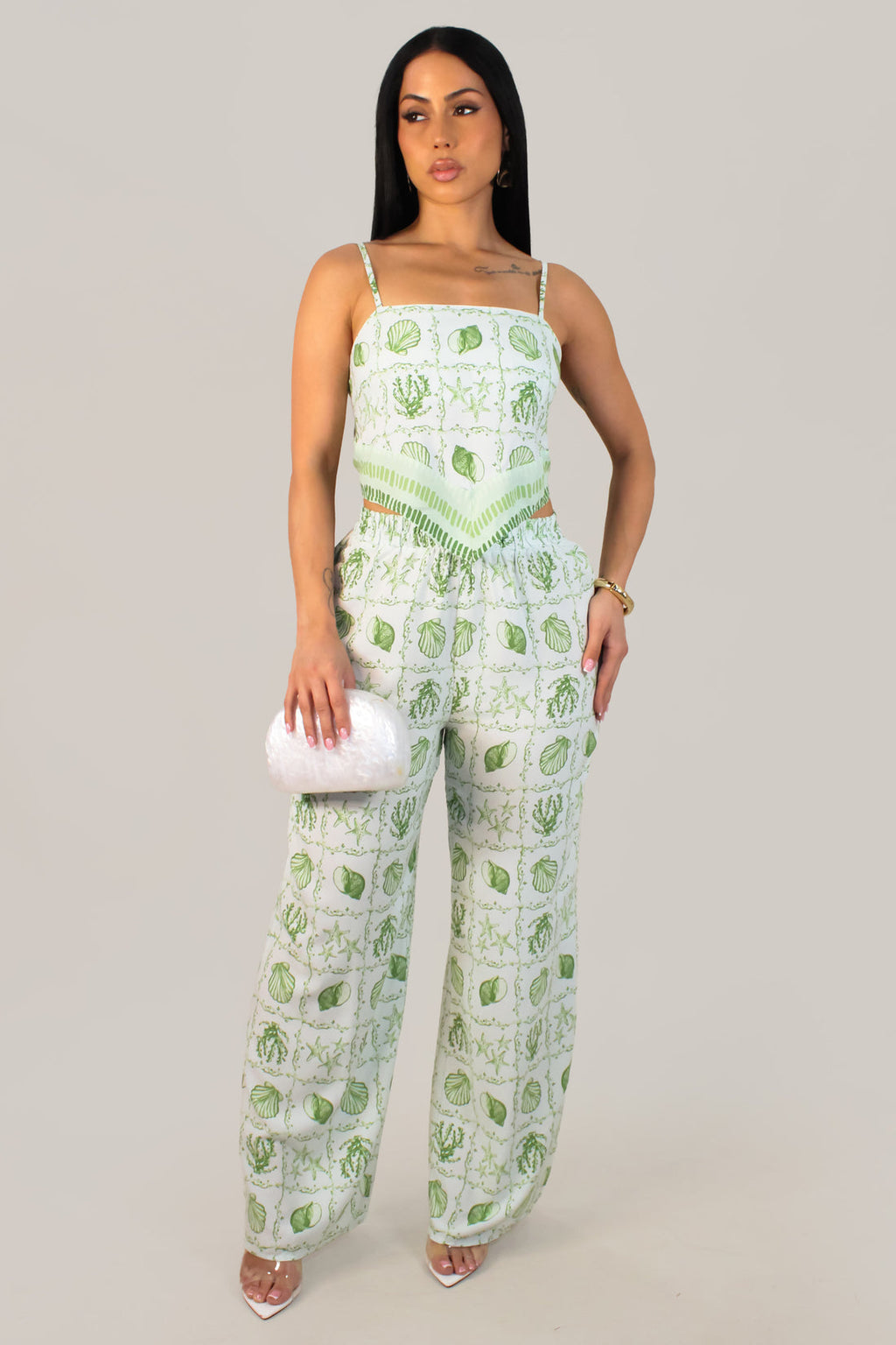 Sage Coastal Seashell Luxe Set