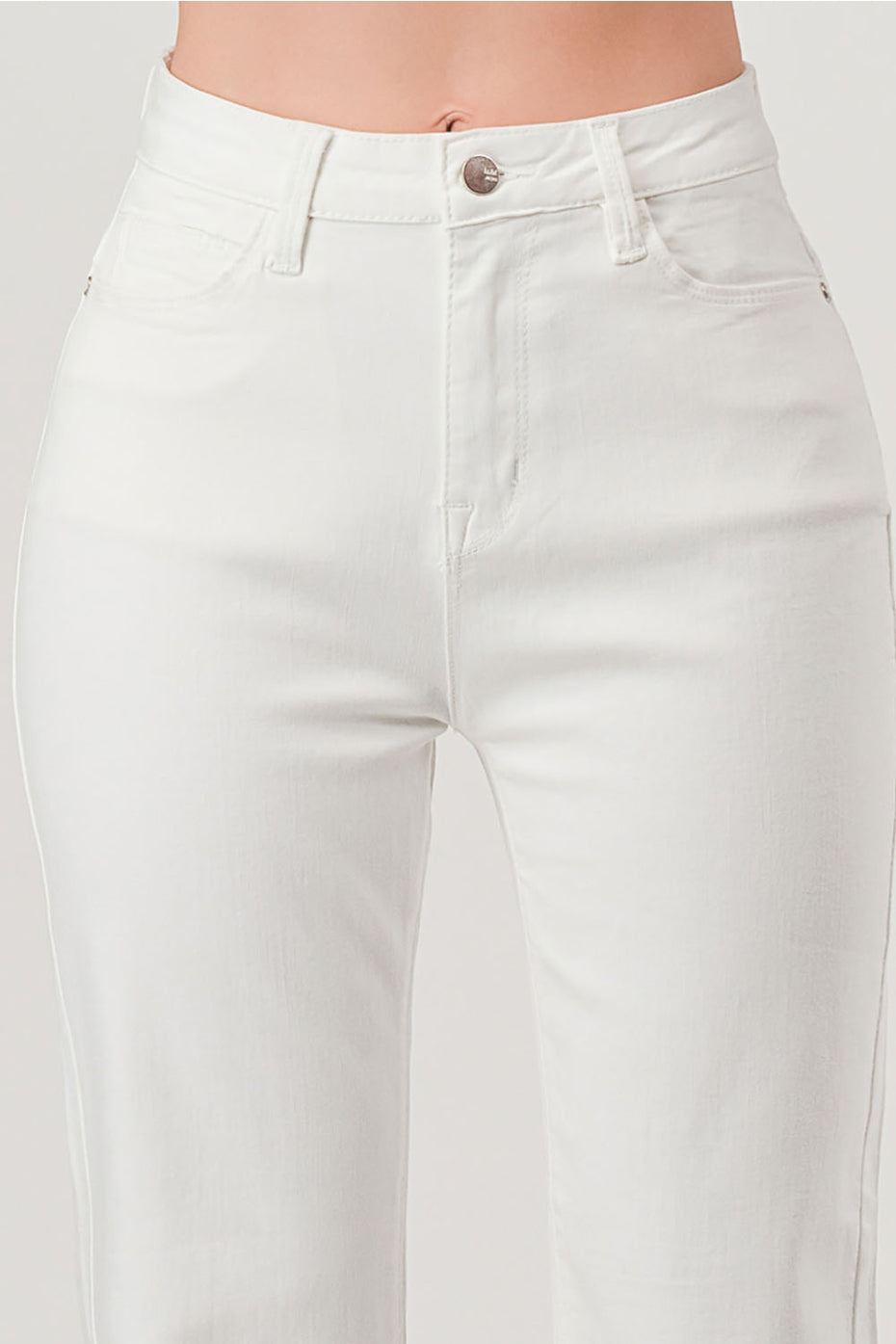 High Rise Butt Lift Straight Fit Jeans