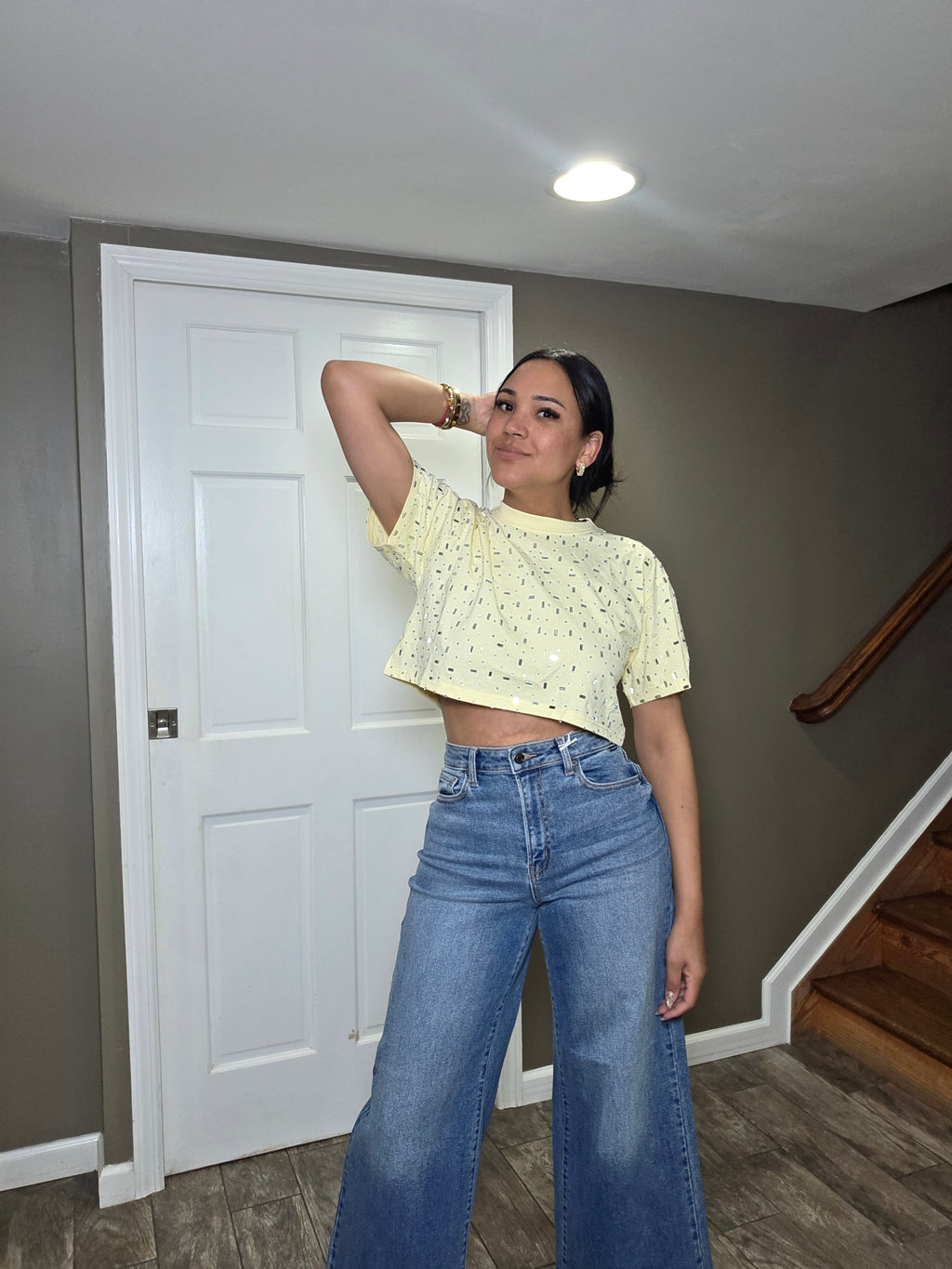 Starlight Sparkle Crop Top