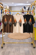 Crystal Draped Tee
