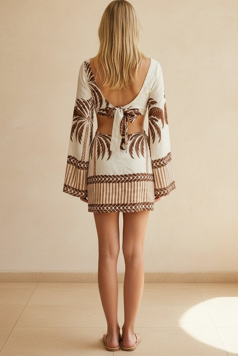 Palm Tree Mini Dress