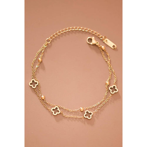 18K Gold Plated Waterproof Stainless Steel Chain Bracelet