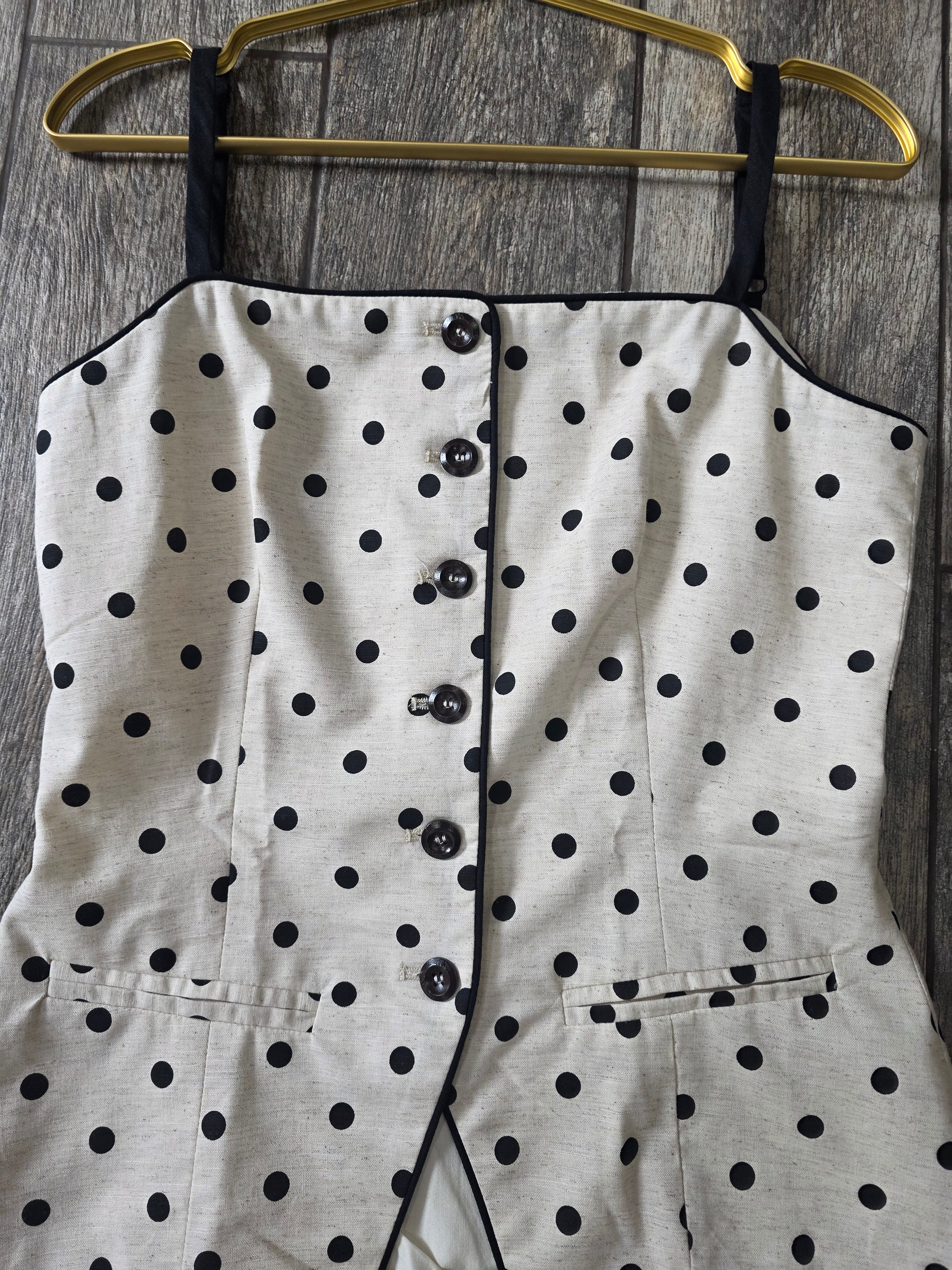 Monroe Polka Dot Linen Pant Set