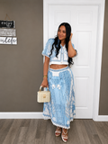 Capri Coast Pleated Set
