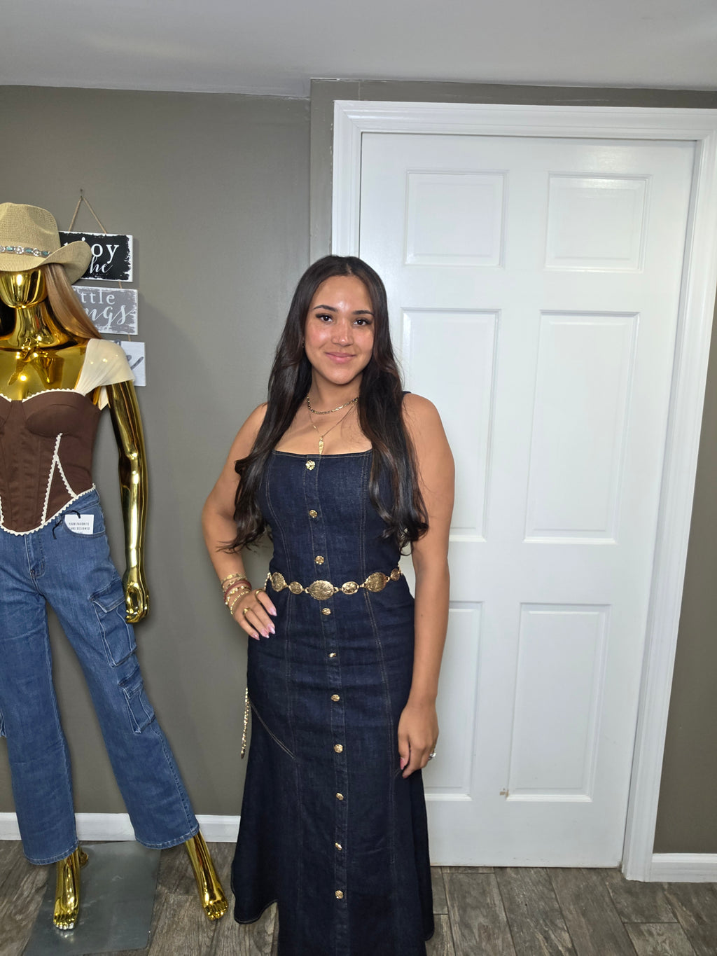 Denim Midi Dress