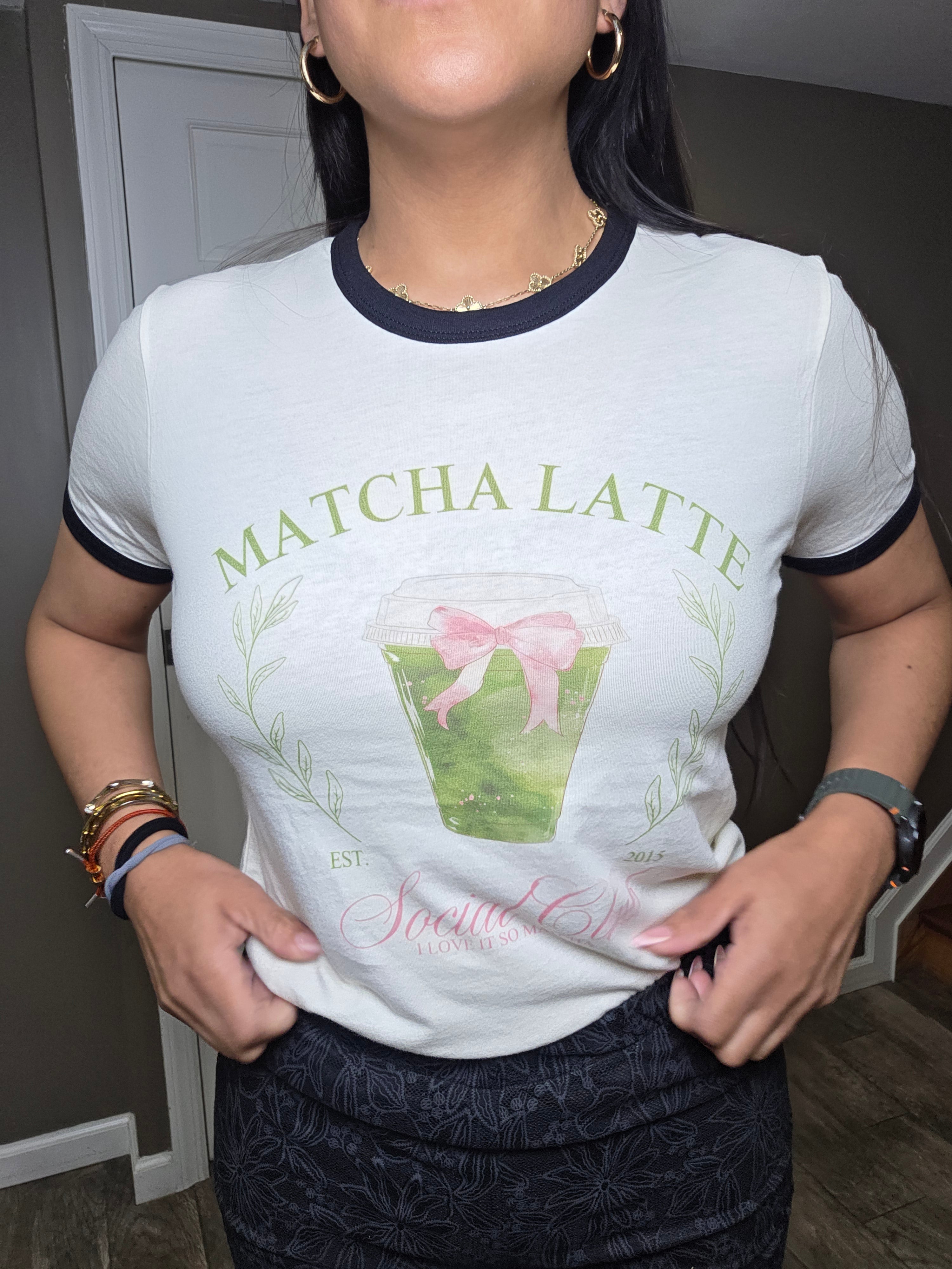Matcha Muse Ringer Tee