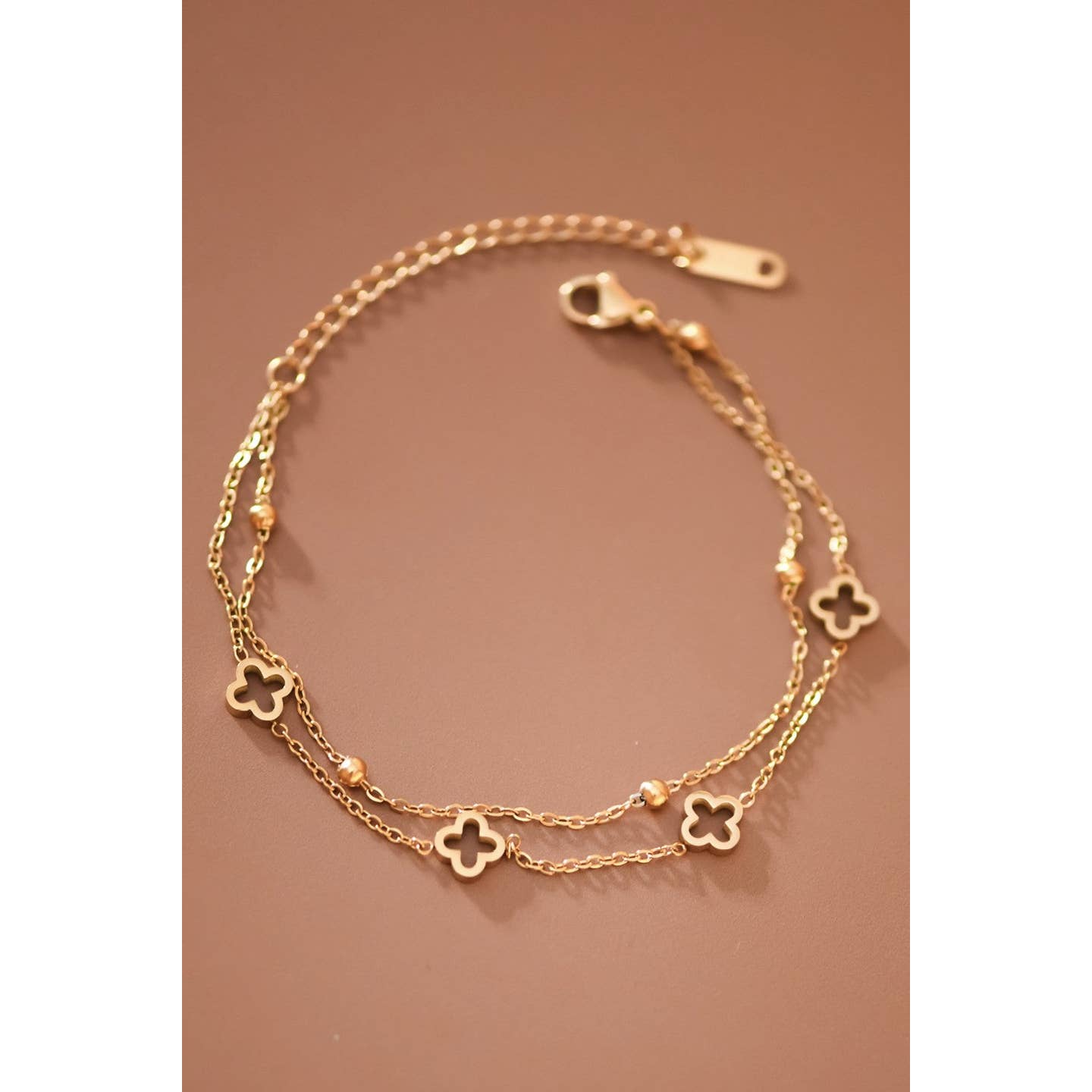18K Gold Plated Waterproof Stainless Steel Chain Bracelet