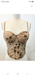 Embroidered Corset Top