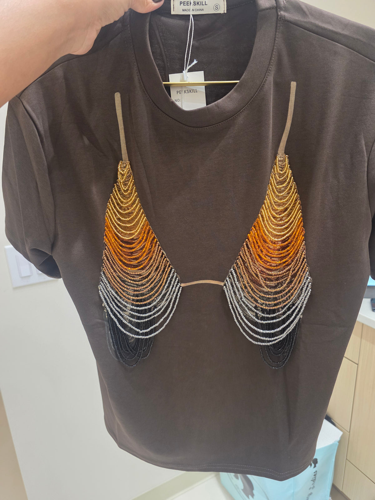 Crystal Draped Tee
