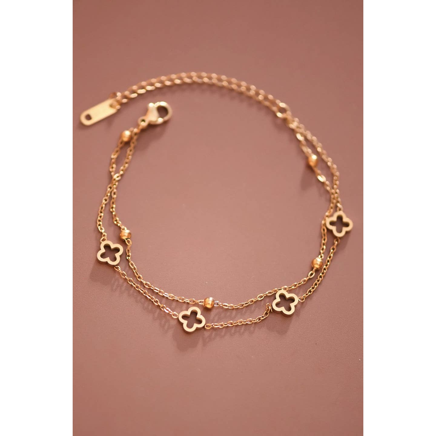 18K Gold Plated Waterproof Stainless Steel Chain Bracelet