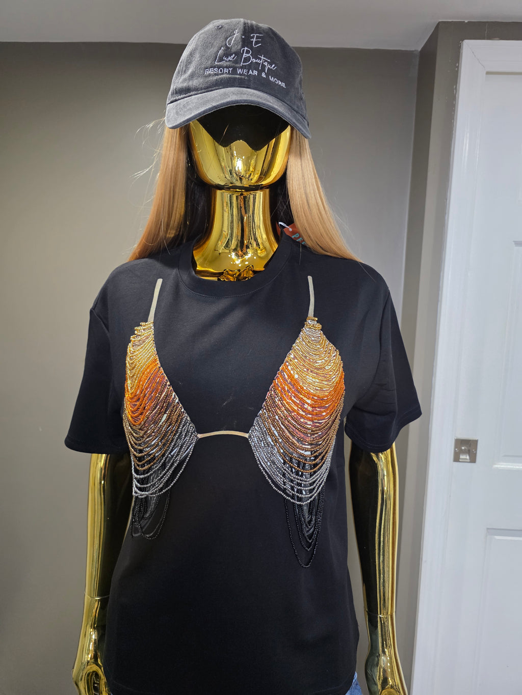 Crystal Draped Tee