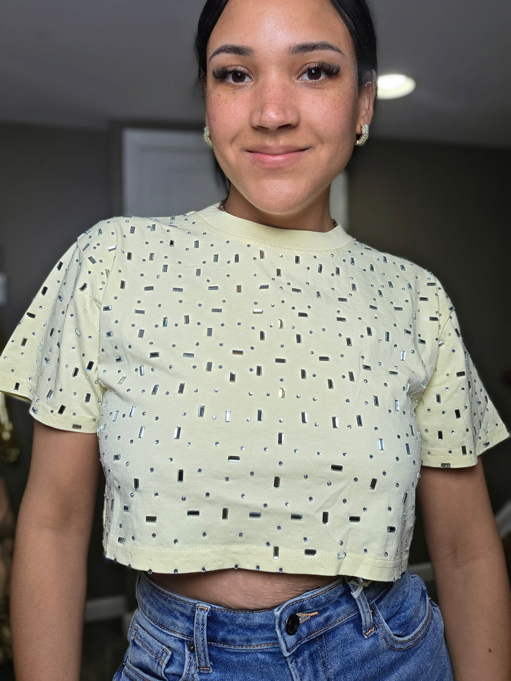 Starlight Sparkle Crop Top