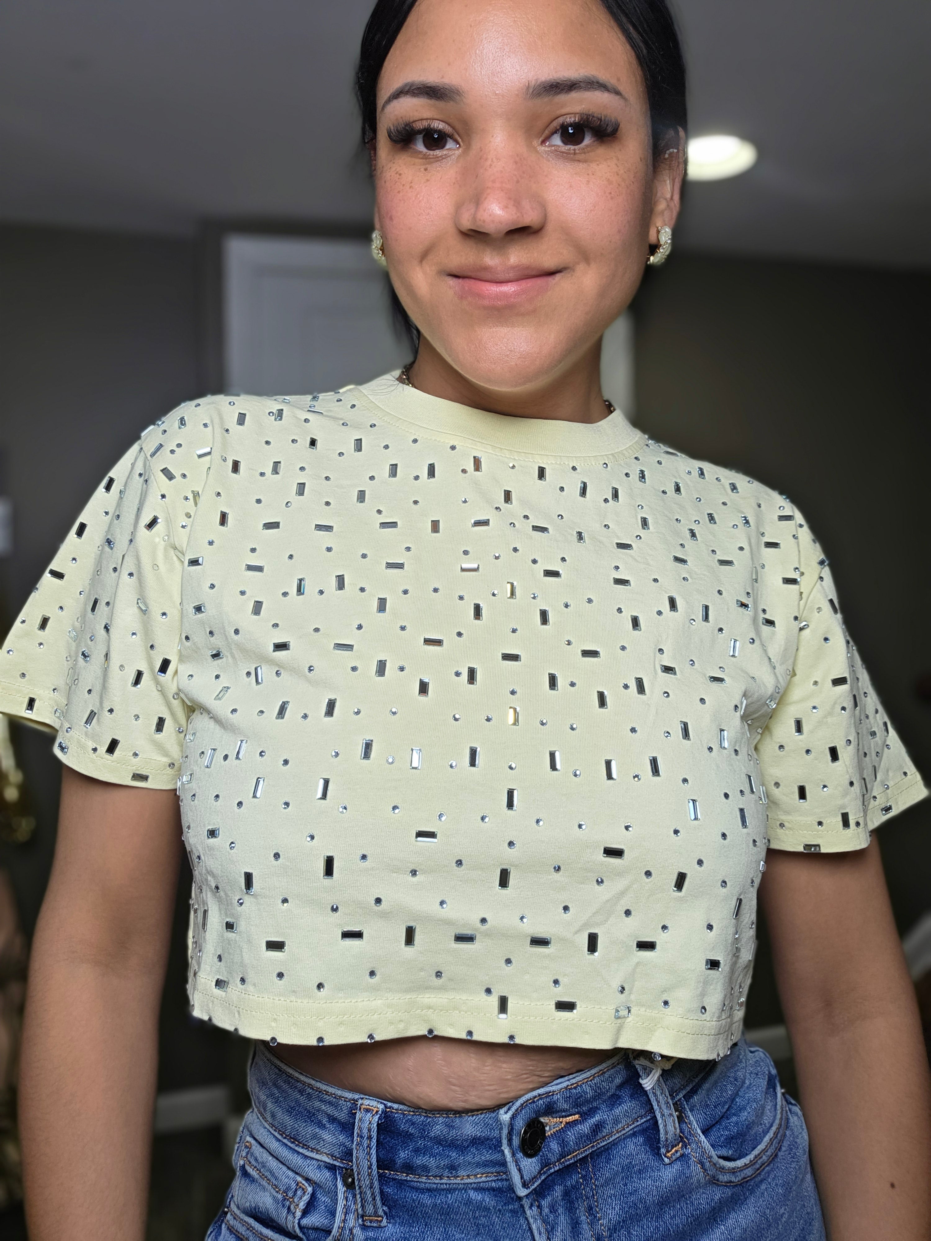 Starlight Sparkle Crop Top