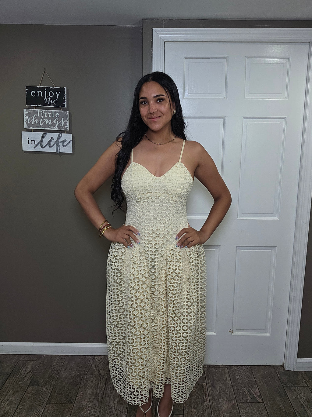 Soleil Lace Midi Dress