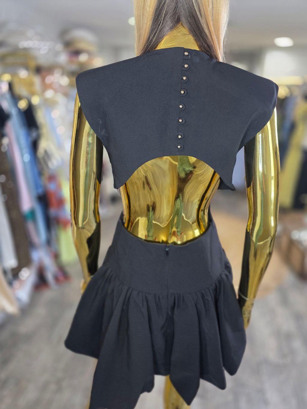 Midnight Muse Bubble Mini Dress
