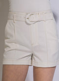 Chic Belted Tailored Shorts