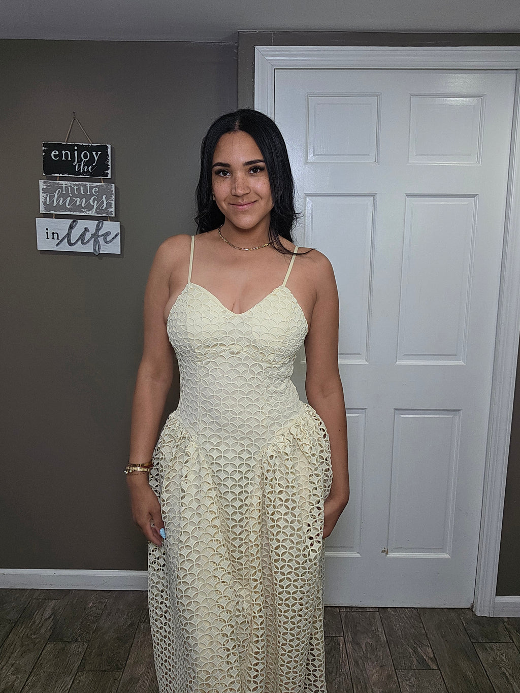 Soleil Lace Midi Dress