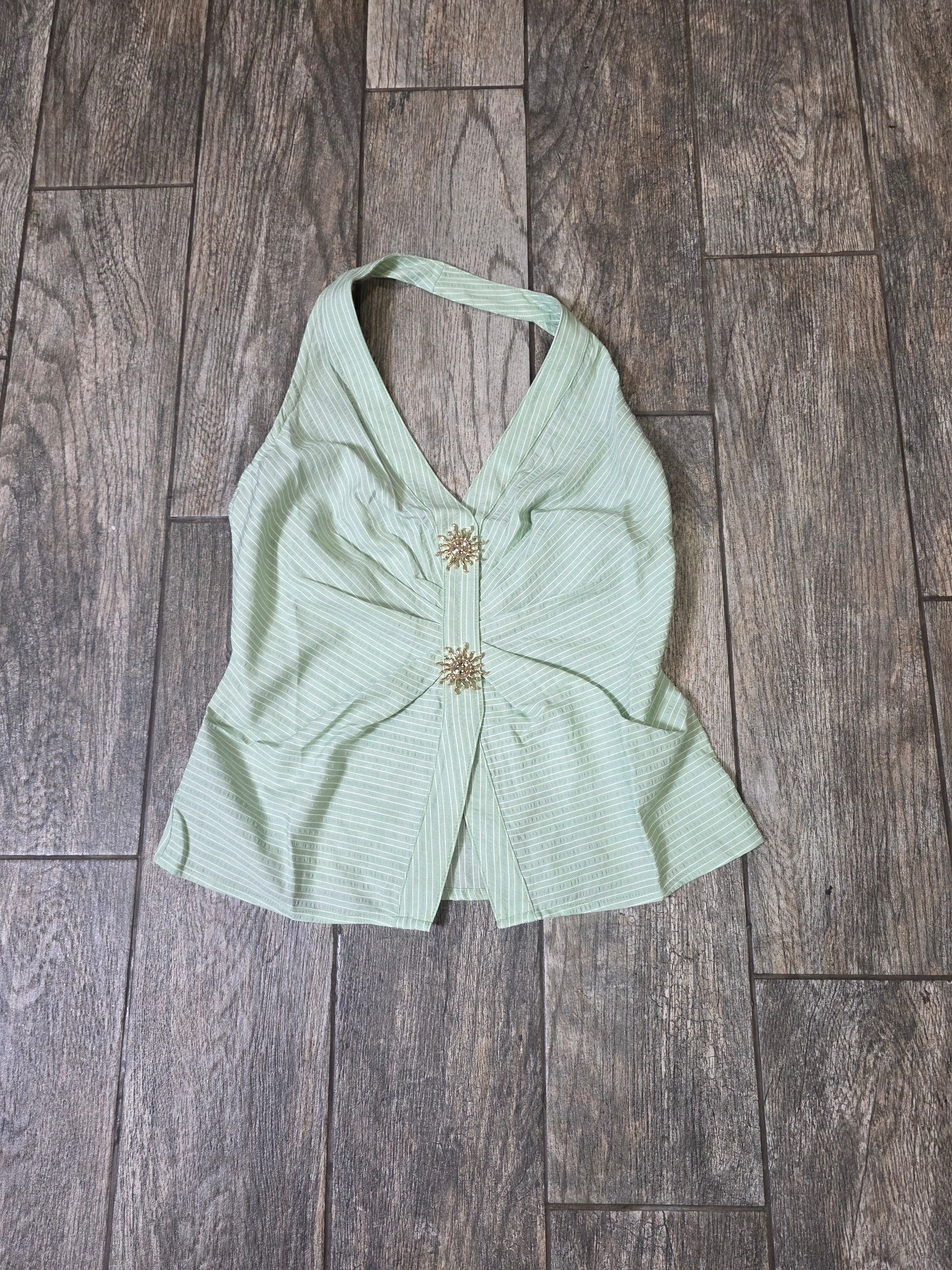 Sage Halter Top